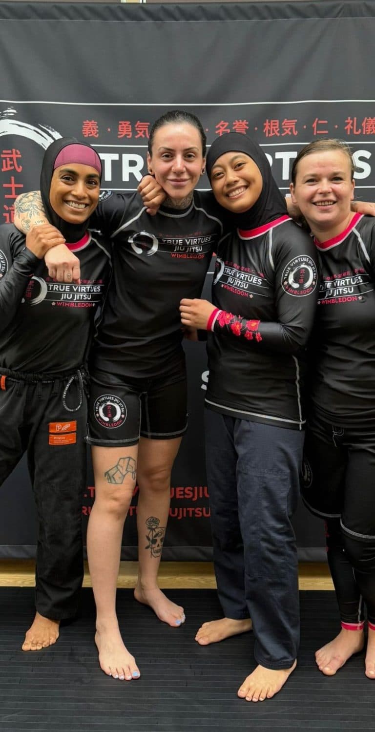 Group of women training at True Virtues Jiu Jitsu Wimbledon