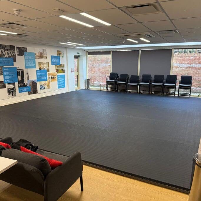 Photo two of the matted area located at the Wimbledon YMCA.